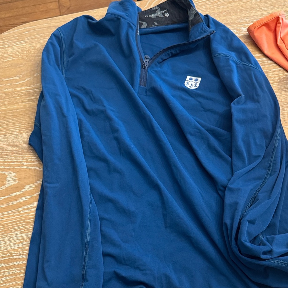 Greyson Quarter Zip Pullover Men’s Medium Golf Performance Shirt Stretch Luxury